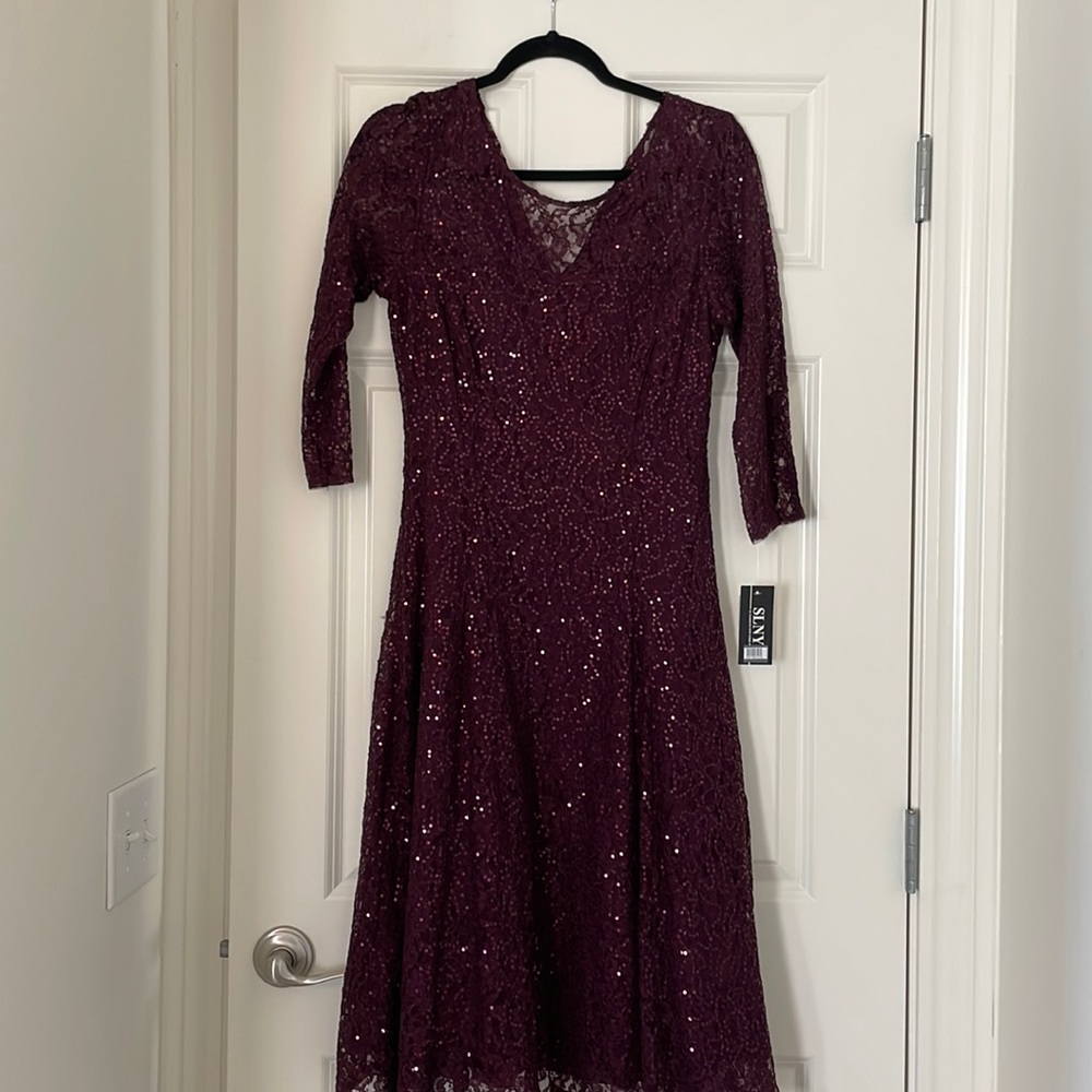 SLNY Fashions New York cocktail dress.